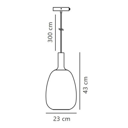 Nordlux - Luster na sajli ALTON 1xE27/60W/230V crna