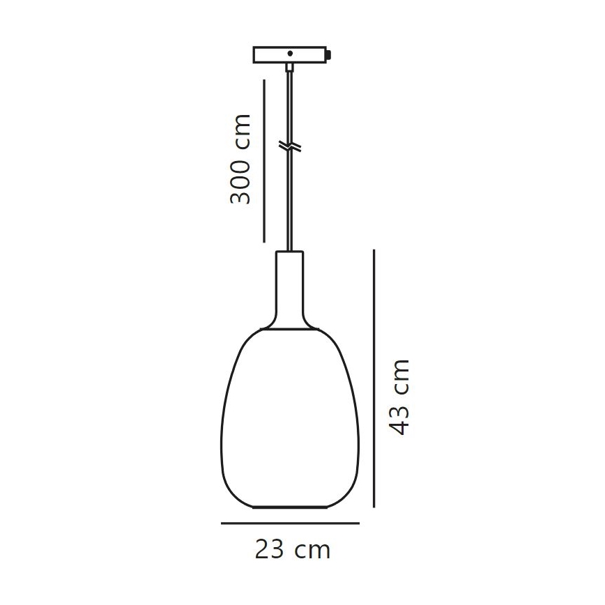 Nordlux - Luster na sajli ALTON 1xE27/60W/230V crna