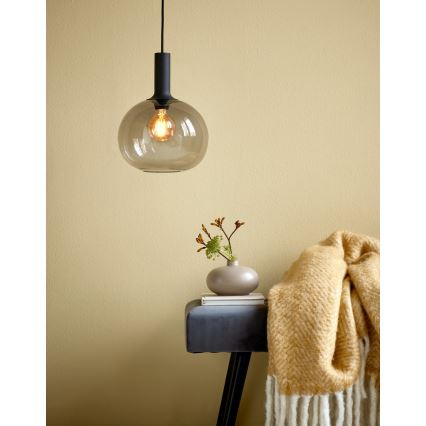 Nordlux - Luster na sajli ALTON 1xE27/60W/230V, crni