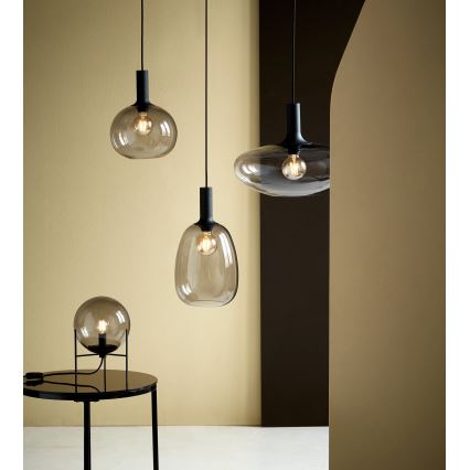 Nordlux - Luster na sajli ALTON 1xE27/60W/230V, crni