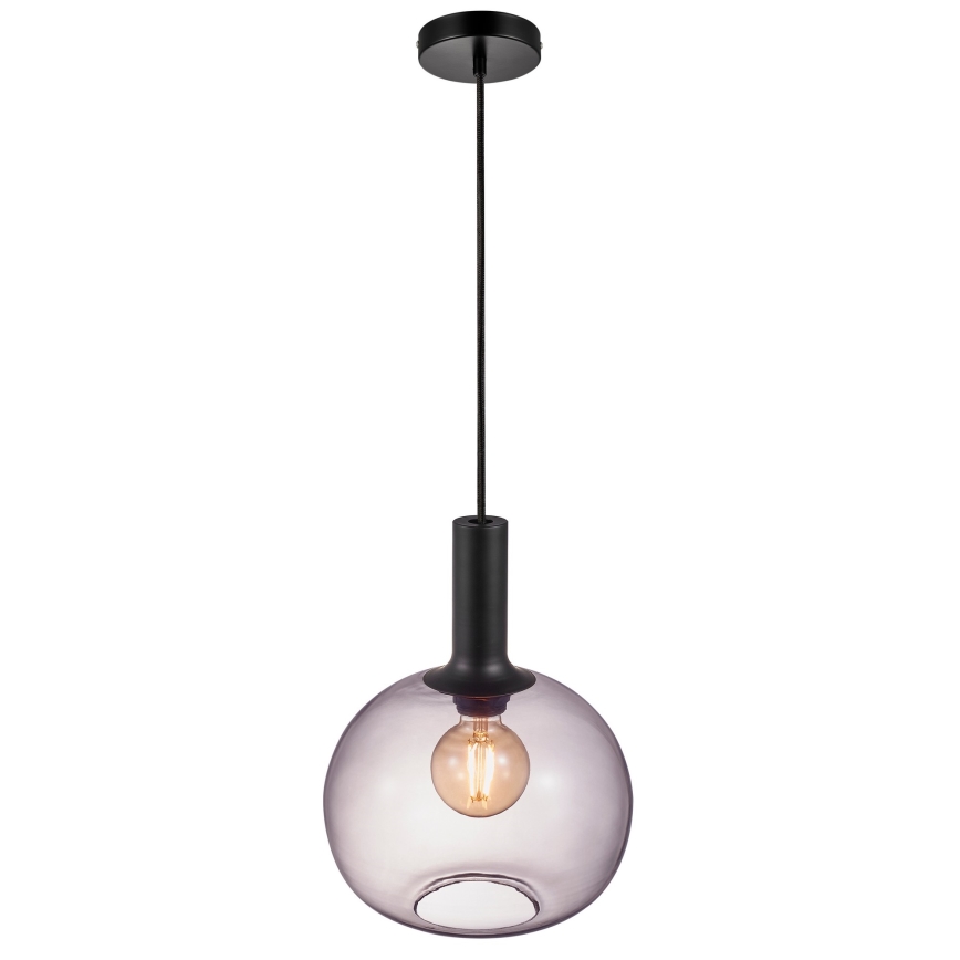 Nordlux - Luster na sajli ALTON 1xE27/60W/230V, crni