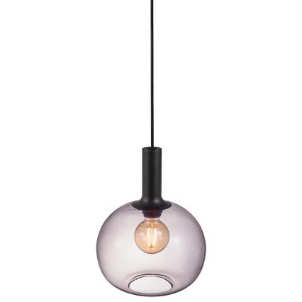 Nordlux - Luster na sajli ALTON 1xE27/60W/230V, crni