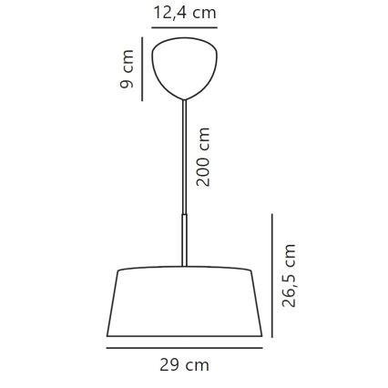 Nordlux - Luster na sajli CLASI 3xE14/10W/230V prečnik 29 cm