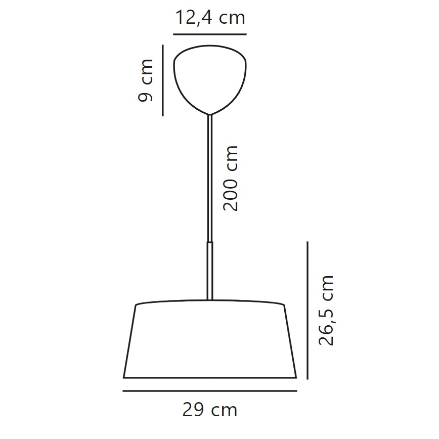 Nordlux - Luster na sajli CLASI 3xE14/10W/230V prečnik 29 cm