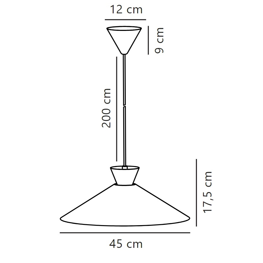 Nordlux - Luster na sajli DIAL 1xE27/40W/230V prečnik 45 cm bela