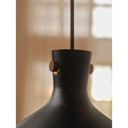 Nordlux - Luster na sajli DORINA 1xE27/60W/230V crna prečnik 45 cm
