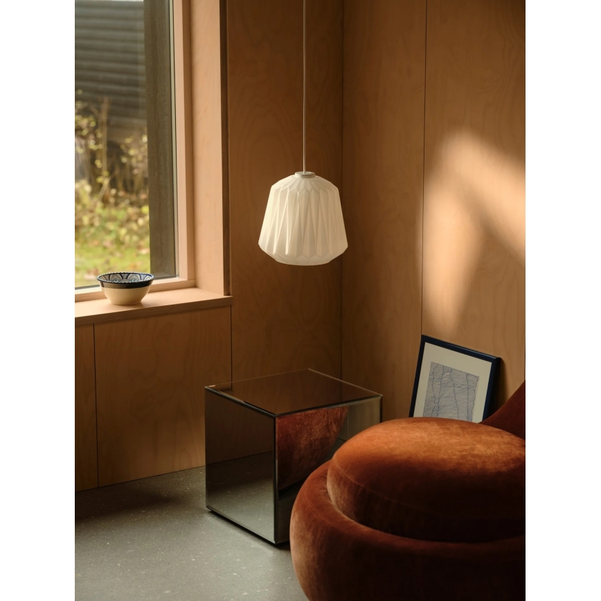 Nordlux - Luster na sajli ELBIE 1xE27/15W/230V Ø 24 cm, bela