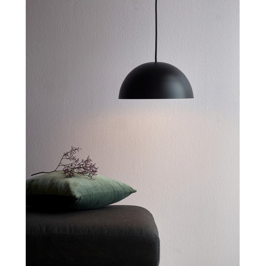 Nordlux - Luster na sajli ELLEN ELLEN 1xE27/40W/230V prečnik 30 cm crna