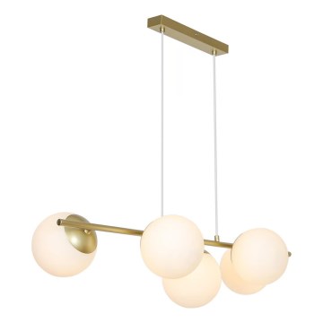 Nordlux - Luster na sajli LILLY 5xE14/10W/230V mesing