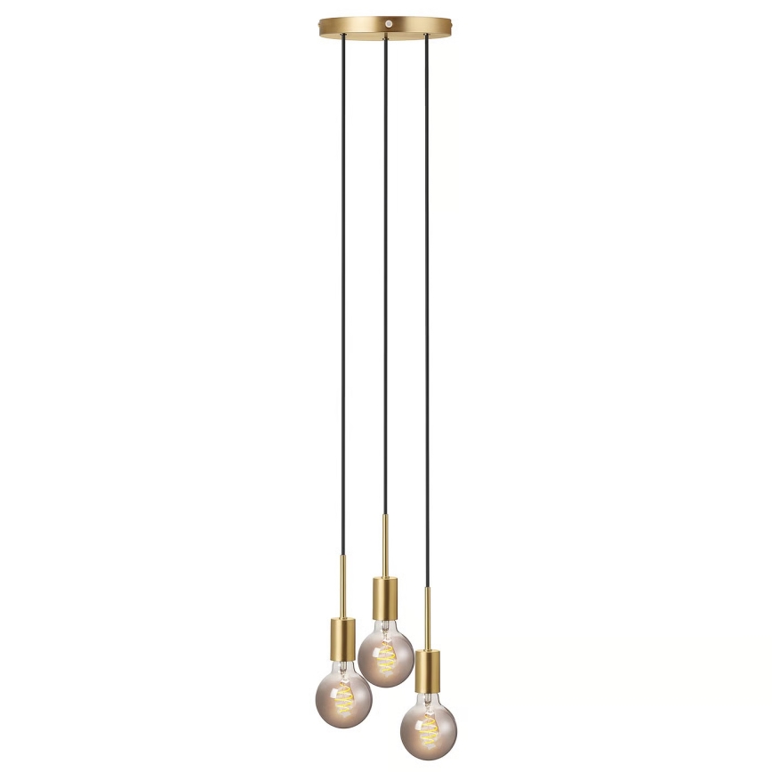 Nordlux - Luster na sajli PACO 3xE27/25W/230V mesing