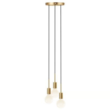 Nordlux - Luster na sajli PACO 3xE27/25W/230V mesing