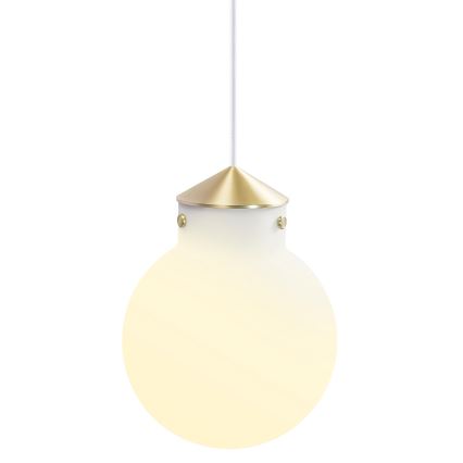 Nordlux - Luster na kablu RAITO 1xE27/25W/230V mesing/bela prečnik 22,5 cm
