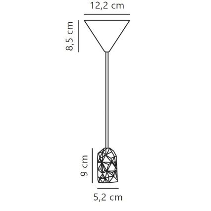 Nordlux - Napajajući kabl HANG 1xE27/40W/230V bela