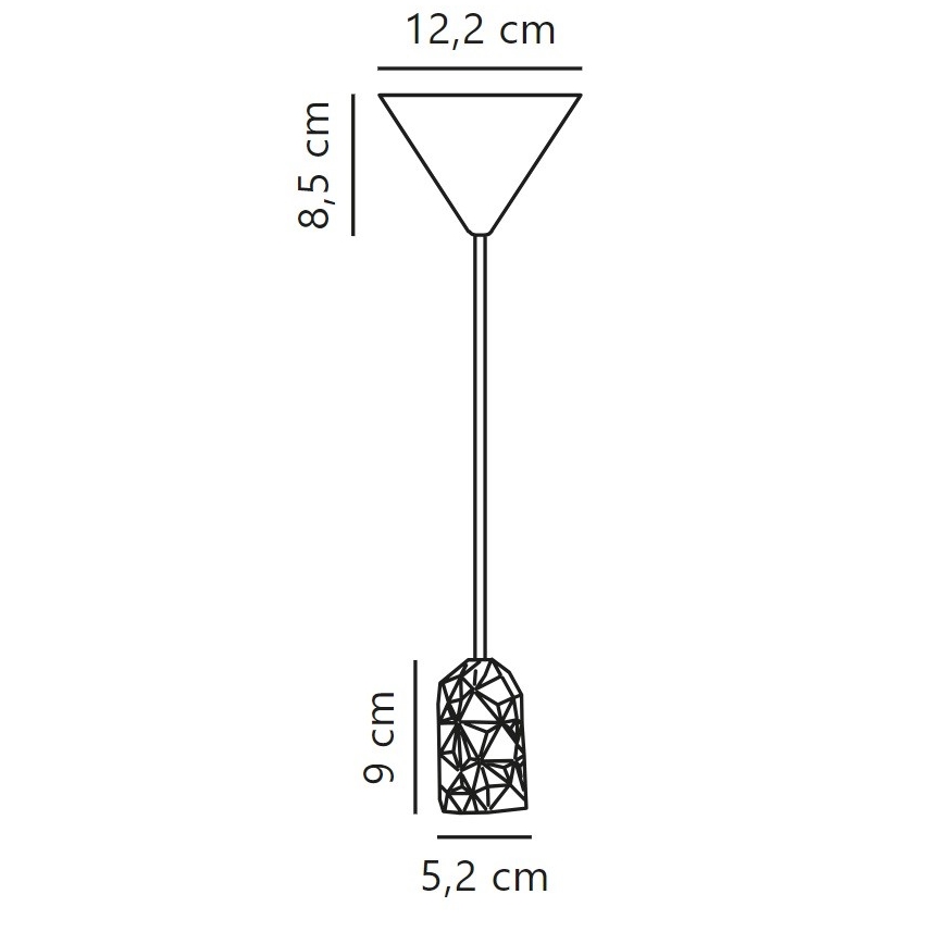 Nordlux - Napajajući kabl HANG 1xE27/40W/230V bela