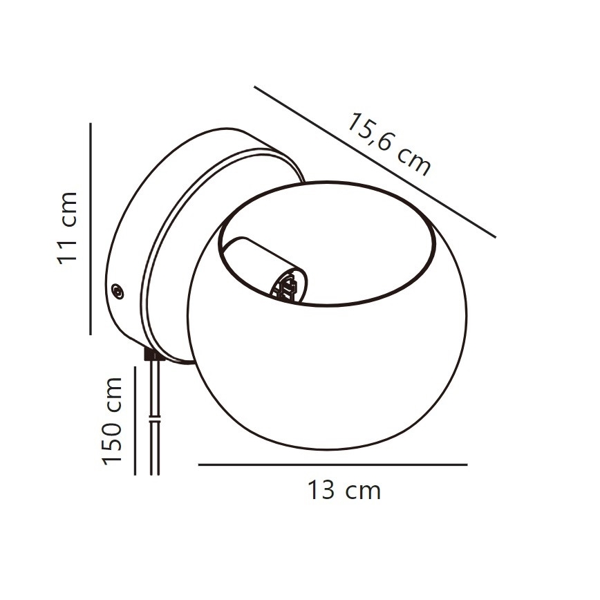 Nordlux - Podesivo zidno spot svetlo BELIR 1xG9/5W/230V bež