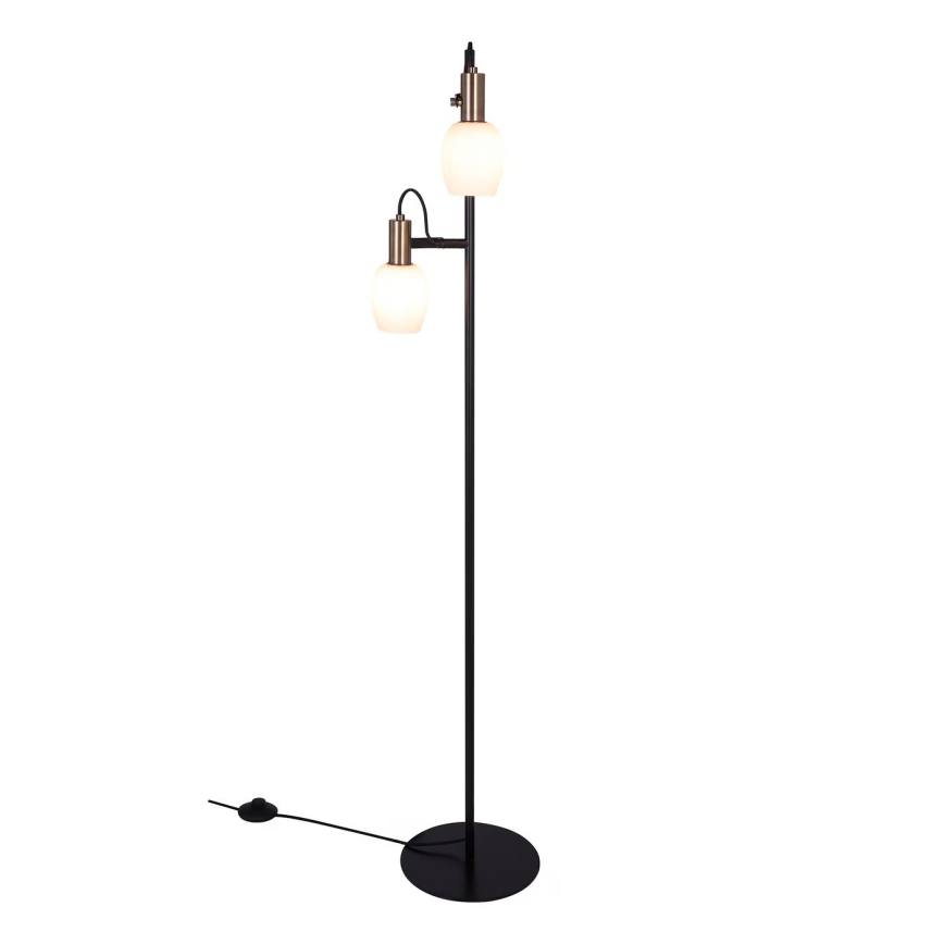 Nordlux - Podna lampa ARILD 2xE14/40W/230V crna