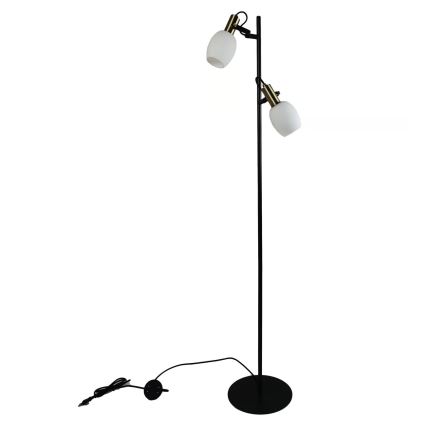 Nordlux - Podna lampa ARILD 2xE14/40W/230V crna