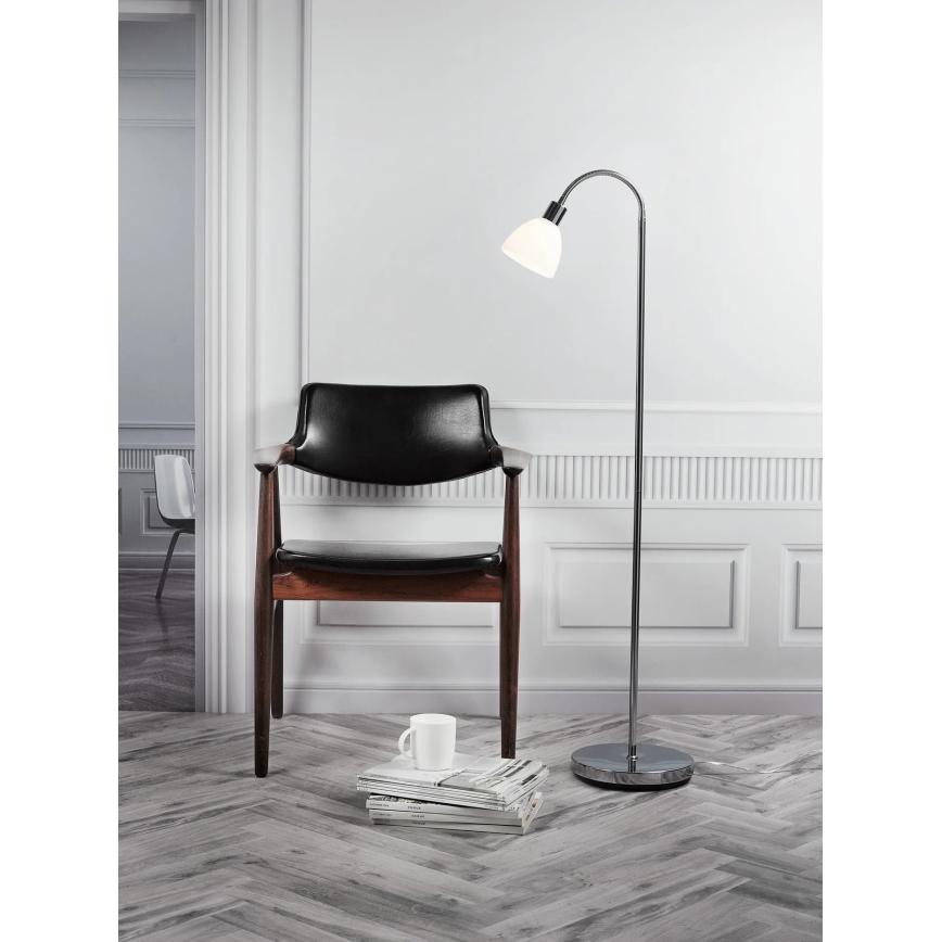 Nordlux - Podna lampa RAY 1xE14/25W/230V sjajni hrom 153,5 cm