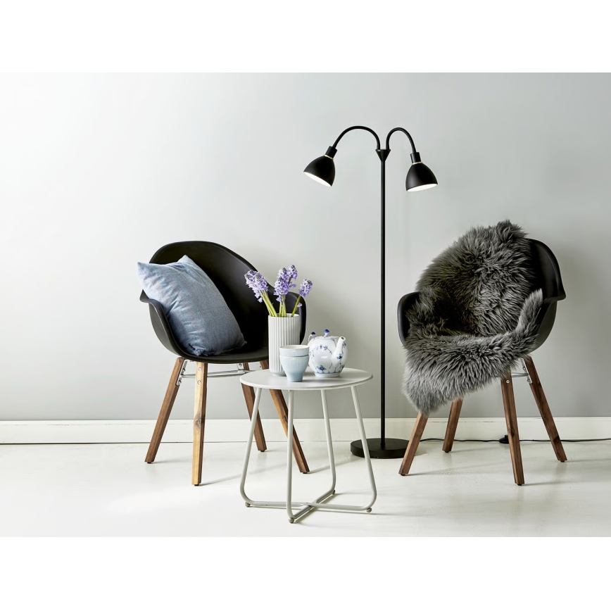 Nordlux - Podna lampa RAY 2xE14/25W/230V crna