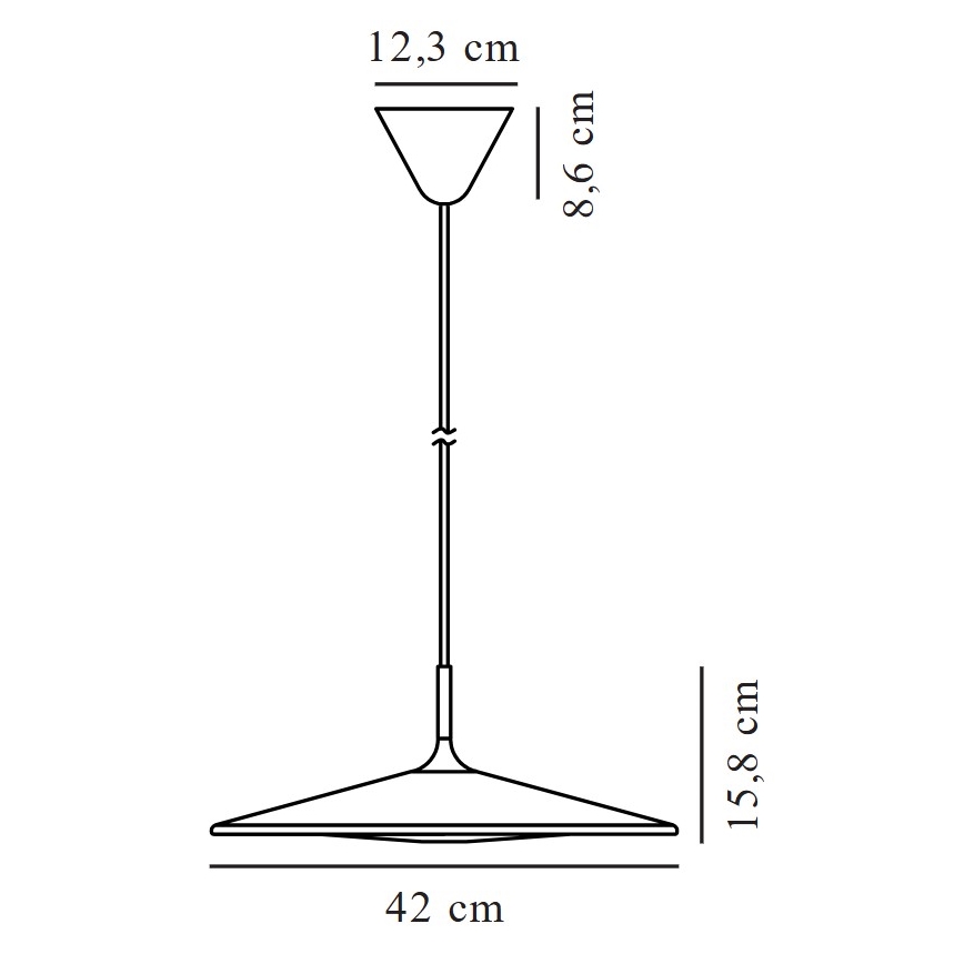 Nordlux - prigušiva LED viseća lampa na sajli BALANCE LED/13W/230V 2700K prečnik 42 cm crna