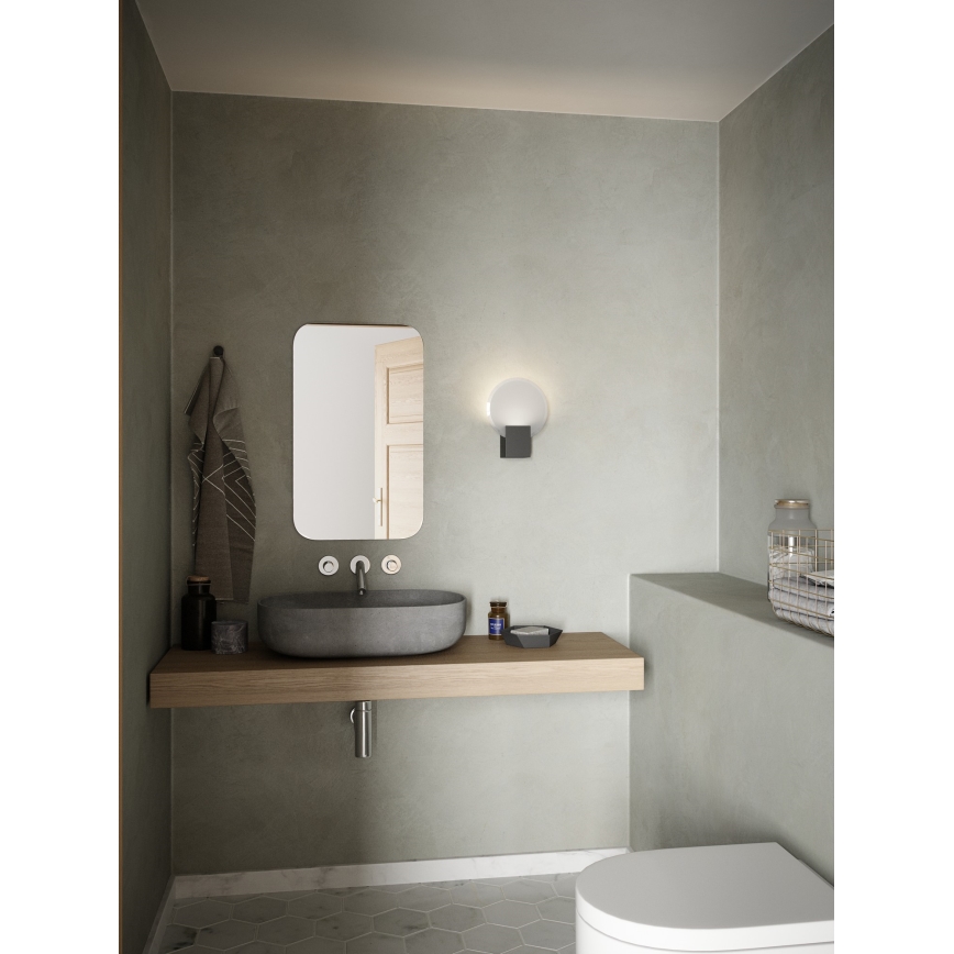 Nordlux - LED prigušiva zidna kupatilska svetiljka HESTER LED/9,5W/230V IP44 crna