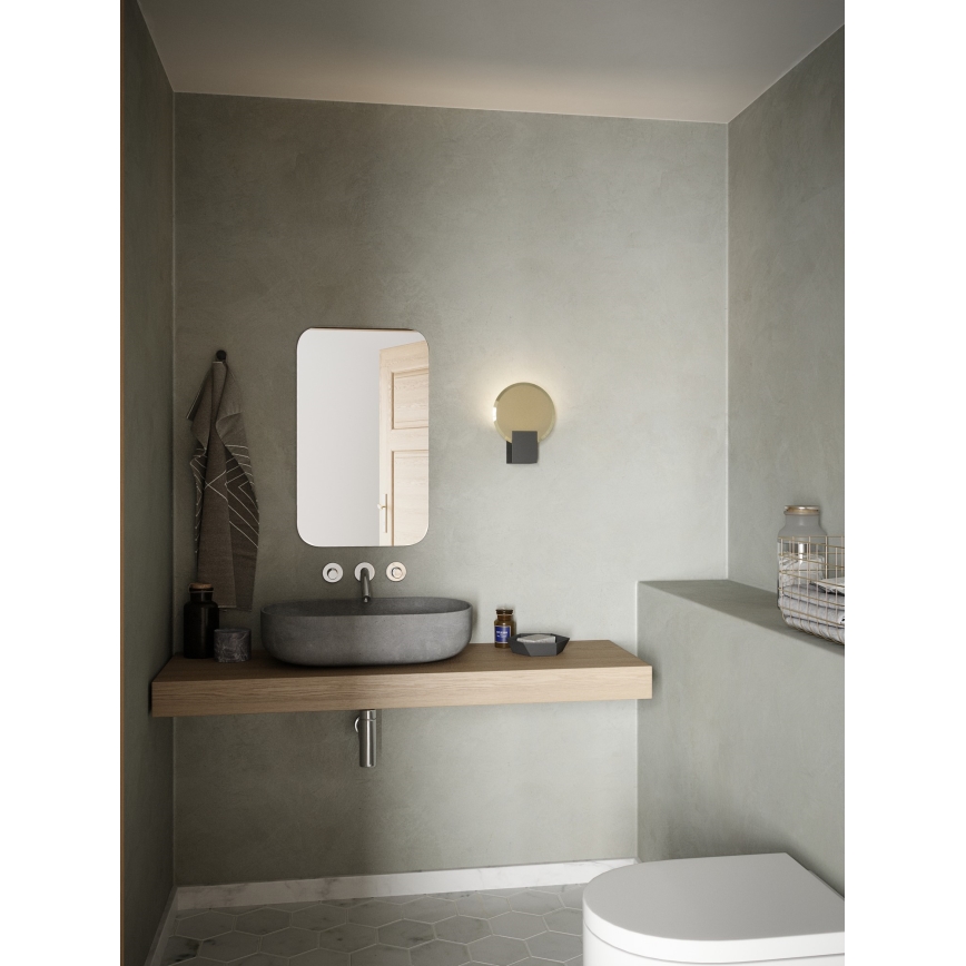 Nordlux - LED prigušiva zidna kupatilska svetiljka HESTER LED/9,5W/230V IP44 crna