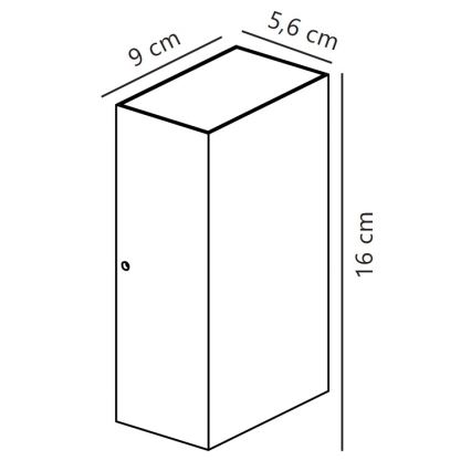 Nordlux - LED Spoljašnja zidna svetiljka ROLD LED/10,5W/230V 3000K IP54 krem