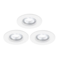 Nordlux - SET 3x LED RGB prigušiva kupatilska ugradna svetiljka DON SMART LED/4,7W/230V 2200-6500K IP65