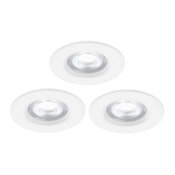 Nordlux - SET 3x LED RGB prigušiva kupatilska ugradna svetiljka DON SMART LED/4,7W/230V 2200-6500K IP65