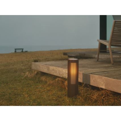 Nordlux - Spoljašnja lampa ALUDRA 1xE27/15W/230V IP44 braon 45,4 cm