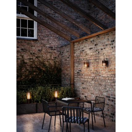 Nordlux - Spoljašnja zidna svetiljka ALUDRA 1xE27/15W/230V braon