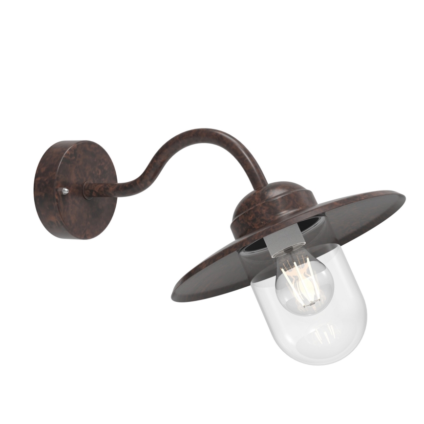 Nordlux - Spoljašnja zidna svetiljka LUXEMBOURG 1xE27/60W/230V IP54 braon/patina