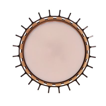 Nordlux - Spoljašnje plafonsko svetlo ALUDRA 1xE27/15W/230V prečnik 12,4 cm braon