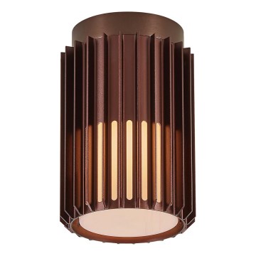 Nordlux - Spoljašnje plafonsko svetlo ALUDRA 1xE27/15W/230V prečnik 12,4 cm braon