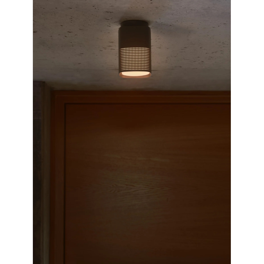 Nordlux - Spoljašnje plafonsko svetlo SIDARA 1xE27/15W/230V IP54 crna