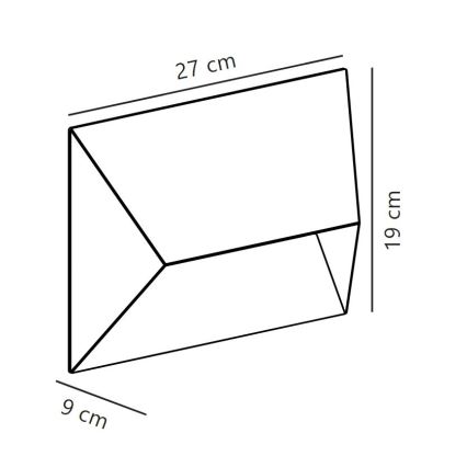 Nordlux - Spoljašnje zidno svetlo PONTIO 2xGU10/25W/230V IP54