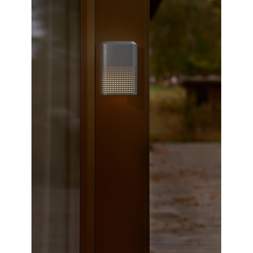 Nordlux - Spoljašnje zidno svetlo SIDARA 1xE27/15W/230V IP54 antracit