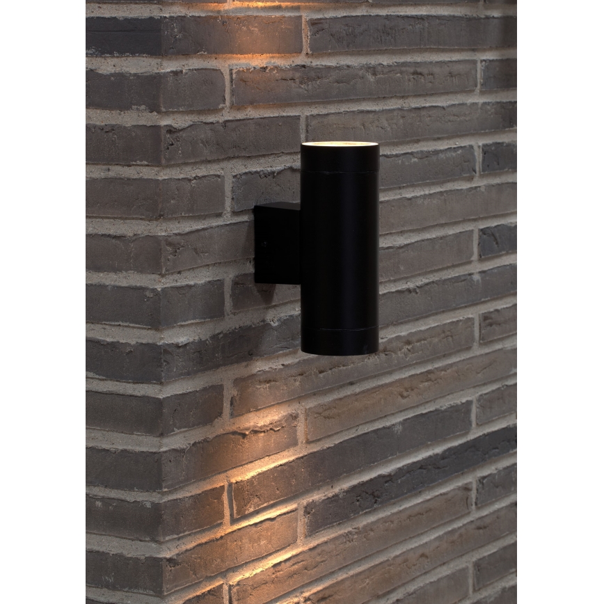 Nordlux - Spoljašnja zidna svetiljka TIN 2xGU10/35W/230V IP54 crna