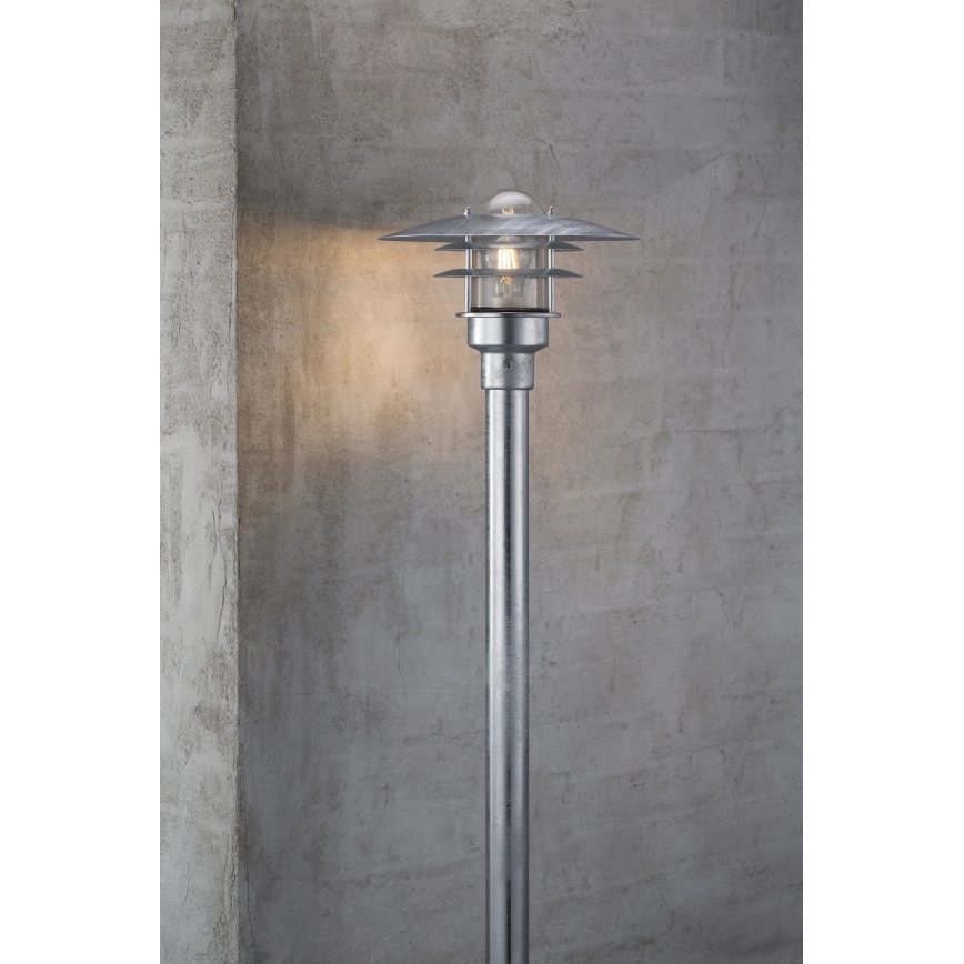 Nordlux - Spoljna lampa LONSTRUP 1xE27/60W/230V IP44 matirani hrom 116 cm