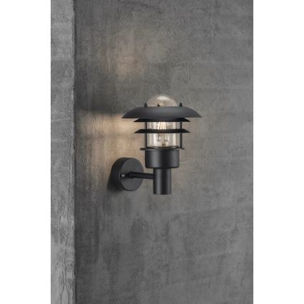 Nordlux - Spoljna zidna lampa LONSTRUP 1xE27/60W/230V IP44 crna