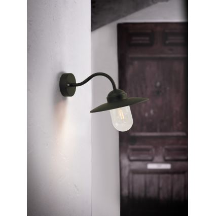 Nordlux - Spoljna zidna lampa LUXEMBOURG 1xE27/60W/230V IP54 crna