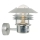Nordlux - Spoljna zidna lampa sa senzorom VEJERS 1xE27/60W/230V IP54 srebrna