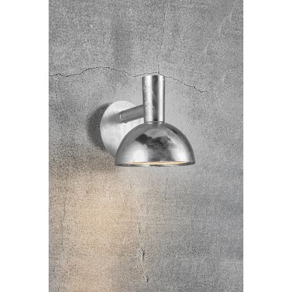 Nordlux - Spoljna zidna svetiljka ARKI 1xE27/20W/230V IP54 srebrna