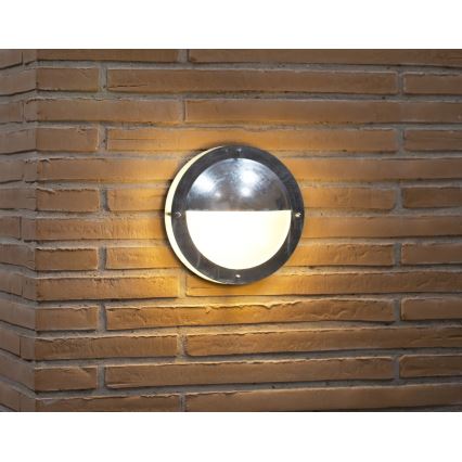 Nordlux - Spoljna zidna svetiljka MALTA 1xE27/60W/230V IP54 srebrna