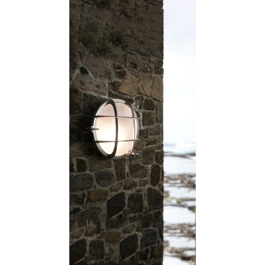 Nordlux - Spoljna zidna svetiljka POLPERRO 1xE27/12,5W/230V IP64 siva