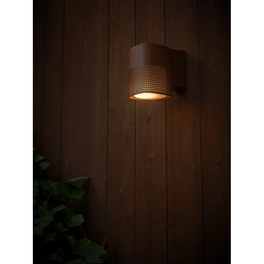 Nordlux - Spoljno zidno svetlo SIDARA 1xE27/15W/230V IP54 braon