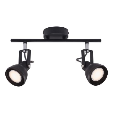 Nordlux - Spot svetiljka ASLAK 2xGU10/35W/230V crna