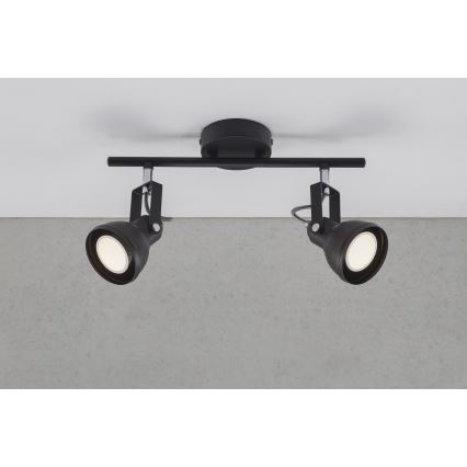 Nordlux - Spot svetiljka ASLAK 2xGU10/35W/230V crna