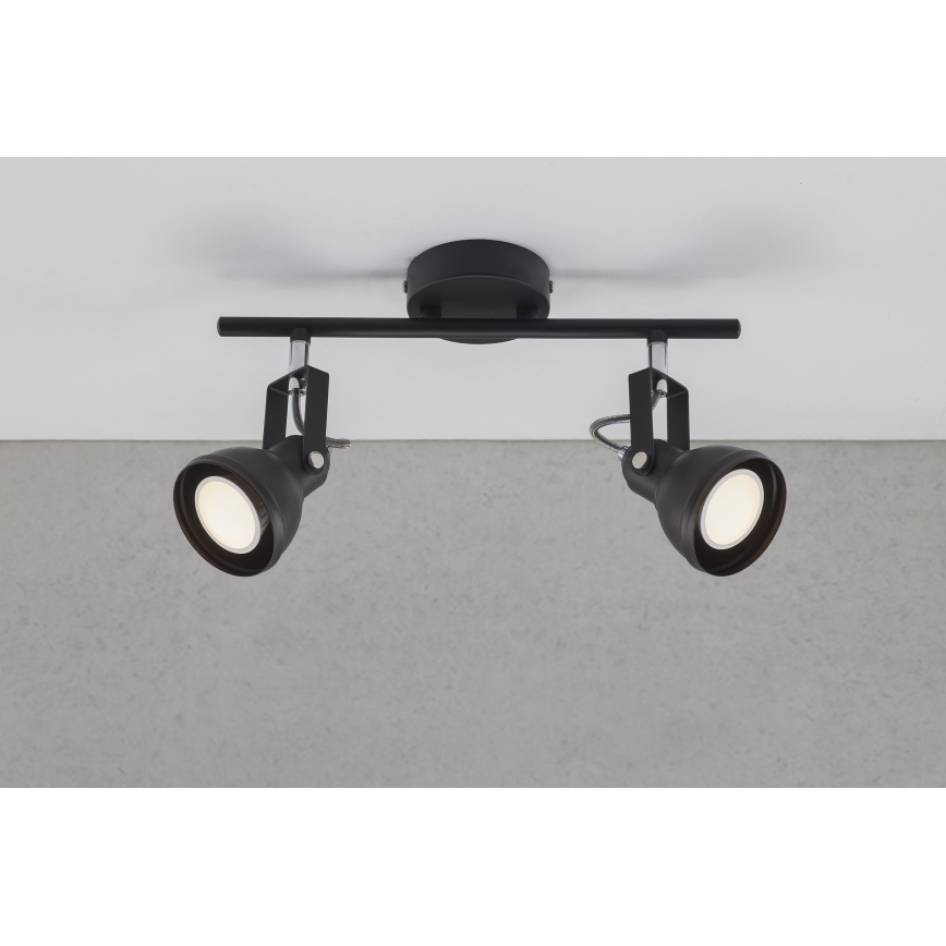 Nordlux - Spot svetiljka ASLAK 2xGU10/35W/230V crna