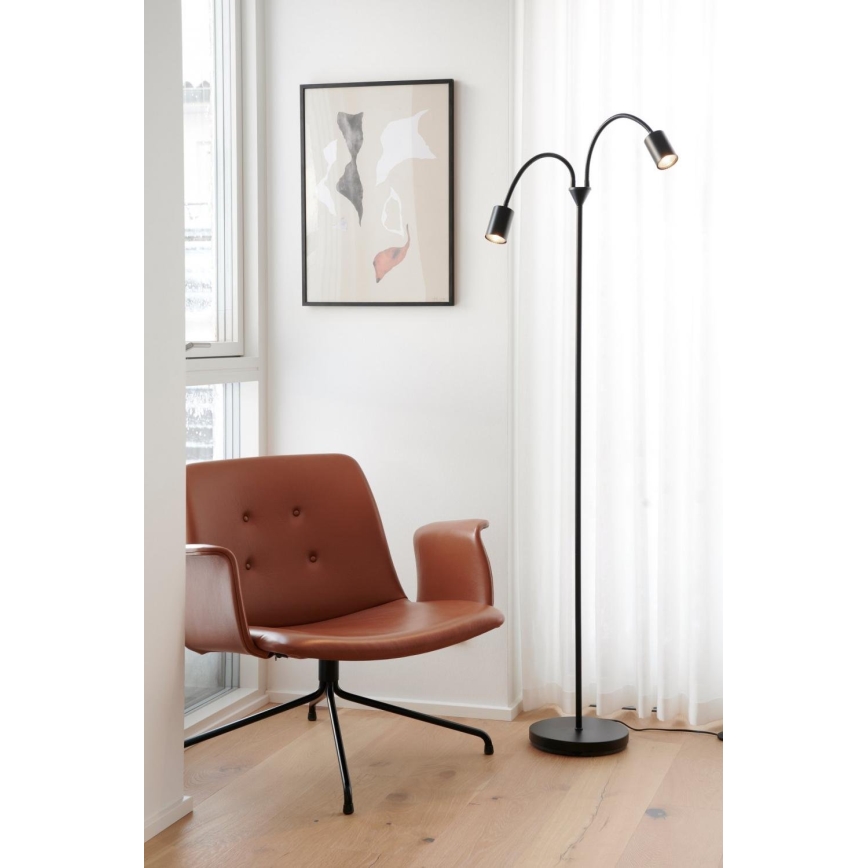 Nordlux - Stojeća lampa EXPLORE 2xGU10/7W/230V crna
